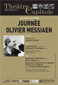 Journée Olivier Messiaen organisée à Toulouse pour célébrer le centenaire du compositeur